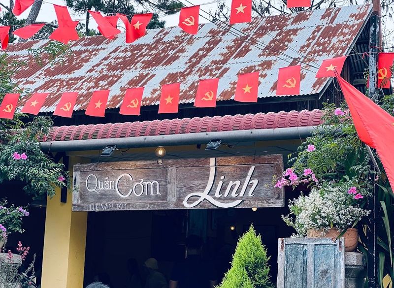 Địa chỉ quán cơm Linh Đà Lạt.