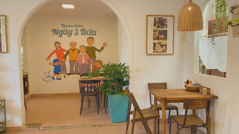Quán cơm Ngày 3 Bữa Đà Lạt thích hợp cho khách theo nhóm Quán cơm Ngày 3 Bữa